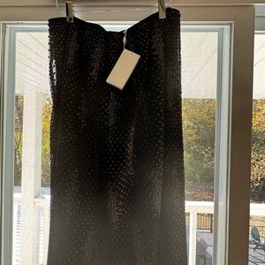 Hugo Boss Black Textured Midi Skirt